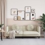 Cream velvet 3-seater sofa with cushions by , Sofas - Ref: Foro24-372649, Price: 277,60 €, Discount: %