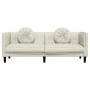 Cream velvet 3-seater sofa with cushions by , Sofas - Ref: Foro24-372649, Price: 273,67 €, Discount: %