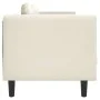 Cream velvet 3-seater sofa with cushions by , Sofas - Ref: Foro24-372649, Price: 273,67 €, Discount: %