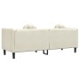 Cream velvet 3-seater sofa with cushions by , Sofas - Ref: Foro24-372649, Price: 277,60 €, Discount: %