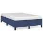 Estructura de cama tela azul 120x190 cm de , Camas y somieres - Ref: Foro24-379514, Precio: 93,81 €, Descuento: %