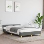 Estructura de cama con cabecero tela gris oscuro 120x190 cm de , Camas y somieres - Ref: Foro24-379535, Precio: 115,28 €, Des...