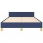 Bed frame with blue fabric headboard 120x190 cm by , Beds and slatted bases - Ref: Foro24-379540, Price: 123,30 €, Discount: %
