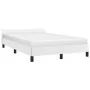 Estructura cama con cabecero cuero sintético blanco 120x190 cm de , Camas y somieres - Ref: Foro24-379542, Precio: 125,05 €, ...