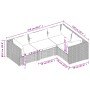 4-piece garden furniture set and brown synthetic rattan cushions by vidaXL, Garden sets - Ref: Foro24-3101675, Price: 366,09 ...
