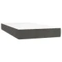 Box spring bed with mattress and LED dark gray velvet 120x190 cm by , Beds and slatted bases - Ref: Foro24-3270178, Price: 39...