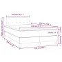 Box spring bed with mattress and LED dark gray velvet 120x190 cm by , Beds and slatted bases - Ref: Foro24-3270178, Price: 39...