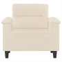 Sessel aus beigem Mikrofaserstoff, 60 cm von , Sofas - Ref: Foro24-359554, Preis: 166,30 €, Rabatt: %