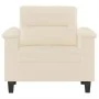 Sessel aus beigem Mikrofaserstoff, 60 cm von , Sofas - Ref: Foro24-359554, Preis: 162,21 €, Rabatt: %