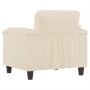 Sessel aus beigem Mikrofaserstoff, 60 cm von , Sofas - Ref: Foro24-359554, Preis: 166,30 €, Rabatt: %