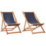 Sillas de playa plegables 2 unidades tela azul von , Gartenstühle - Ref: Foro24-3214492, Preis: 91,85 €, Rabatt: %