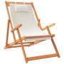 Klappbare Strandkörbe 2 Einheiten aus cremefarbenem Stoff von , Gartenstühle - Ref: Foro24-3214484, Preis: 150,80 €, Rabatt: %
