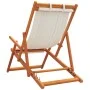 Folding beach chairs 2 units cream-colored fabric by , Garden chairs - Ref: Foro24-3214484, Price: 147,46 €, Discount: %