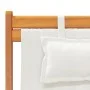 Klappbare Strandkörbe 2 Einheiten aus cremefarbenem Stoff von , Gartenstühle - Ref: Foro24-3214484, Preis: 150,80 €, Rabatt: %