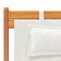 Klappbare Strandkörbe 2 Einheiten aus cremefarbenem Stoff von , Gartenstühle - Ref: Foro24-3214484, Preis: 150,80 €, Rabatt: %