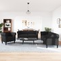 3-piece black fabric sofa set by , Sofas - Ref: Foro24-3209193, Price: 895,30 €, Discount: %