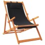 Folding beach chairs 2 units black fabric by , Garden chairs - Ref: Foro24-3214486, Price: 131,91 €, Discount: %