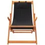 Folding beach chairs 2 units black fabric by , Garden chairs - Ref: Foro24-3214486, Price: 129,36 €, Discount: %