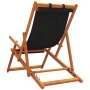 Folding beach chairs 2 units black fabric by , Garden chairs - Ref: Foro24-3214486, Price: 129,36 €, Discount: %