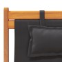 Folding beach chairs 2 units black fabric by , Garden chairs - Ref: Foro24-3214486, Price: 131,91 €, Discount: %