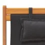 Folding beach chairs 2 units black fabric by , Garden chairs - Ref: Foro24-3214486, Price: 129,36 €, Discount: %
