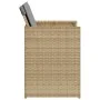 Garden armchairs with cushions 4 units beige synthetic rattan mix by , Garden chairs - Ref: Foro24-4007441, Price: 217,92 €, ...