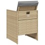 Garden armchairs with cushions 4 units beige synthetic rattan mix by , Garden chairs - Ref: Foro24-4007441, Price: 178,92 €, ...