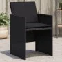 Garden chairs with cushions 4 units black synthetic rattan by , Garden chairs - Ref: Foro24-4007436, Price: 212,05 €, Discoun...