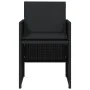 Garden chairs with cushions 4 units black synthetic rattan by , Garden chairs - Ref: Foro24-4007436, Price: 212,05 €, Discoun...