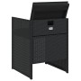 Garden chairs with cushions 4 units black synthetic rattan by , Garden chairs - Ref: Foro24-4007436, Price: 198,60 €, Discoun...