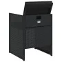 Garden chairs with cushions 4 units black synthetic rattan by , Garden chairs - Ref: Foro24-4007436, Price: 212,05 €, Discoun...