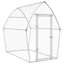 Jaula para gallinas acero galvanizado plateado 200x105x182 cm de , Jaulas y habitáculos para animales pequeños - Ref: Foro24-...