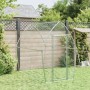 Jaula para gallinas acero galvanizado plateado 200x105x182 cm