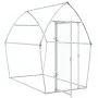Jaula para gallinas acero galvanizado plateado 200x105x182 cm de , Jaulas y habitáculos para animales pequeños - Ref: Foro24-...