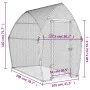 Jaula para gallinas acero galvanizado plateado 200x105x182 cm de , Jaulas y habitáculos para animales pequeños - Ref: Foro24-...