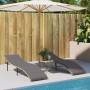 Lounger with beige synthetic rattan cushion 55x199x50 cm by , Loungers - Ref: Foro24-368249, Price: 83,38 €, Discount: %