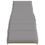 Lounger with beige synthetic rattan cushion 55x199x50 cm by , Loungers - Ref: Foro24-368249, Price: 83,38 €, Discount: %