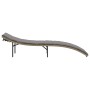 Lounger with beige synthetic rattan cushion 55x199x50 cm by , Loungers - Ref: Foro24-368249, Price: 83,38 €, Discount: %