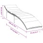 Lounger with beige synthetic rattan cushion 55x199x50 cm by , Loungers - Ref: Foro24-368249, Price: 83,38 €, Discount: %