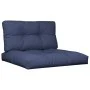 Cushion set for pallet sofa in navy blue fabric 70x40x12 cm by , Cushions for chairs and sofas - Ref: Foro24-378104, Price: 4...