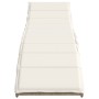 Sun loungers with table 2 units beige synthetic rattan by , Loungers - Ref: Foro24-368254, Price: 158,04 €, Discount: %