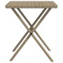 Sun loungers with table 2 units beige synthetic rattan by , Loungers - Ref: Foro24-368254, Price: 158,04 €, Discount: %