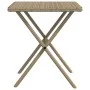 Sun loungers with table 2 units beige synthetic rattan by , Loungers - Ref: Foro24-368254, Price: 234,72 €, Discount: %