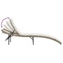 Sun loungers with table 2 units beige synthetic rattan by , Loungers - Ref: Foro24-368254, Price: 158,04 €, Discount: %