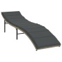 Sonnenliegen mit Tisch 2 Einheiten hellgraues synthetisches Rattan von , Liegen - Ref: Foro24-368256, Preis: 158,04 €, Rabatt: %