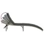Sun loungers with table 2 units light gray synthetic rattan by , Loungers - Ref: Foro24-368256, Price: 234,72 €, Discount: %