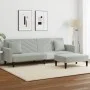 Sofa set with cushions 2 pieces light gray velvet by , Sofas - Ref: Foro24-3216268, Price: 318,40 €, Discount: %