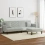 Sofa set with cushions 2 pieces light gray velvet by , Sofas - Ref: Foro24-3216268, Price: 318,40 €, Discount: %