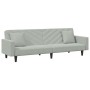 Sofa set with cushions 2 pieces light gray velvet by , Sofas - Ref: Foro24-3216268, Price: 321,39 €, Discount: %