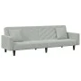 Sofa set with cushions 2 pieces light gray velvet by , Sofas - Ref: Foro24-3216268, Price: 318,40 €, Discount: %